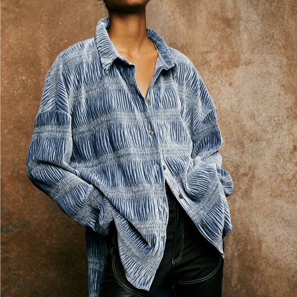 Free People Velvet Shirt - Picture 4 of 6